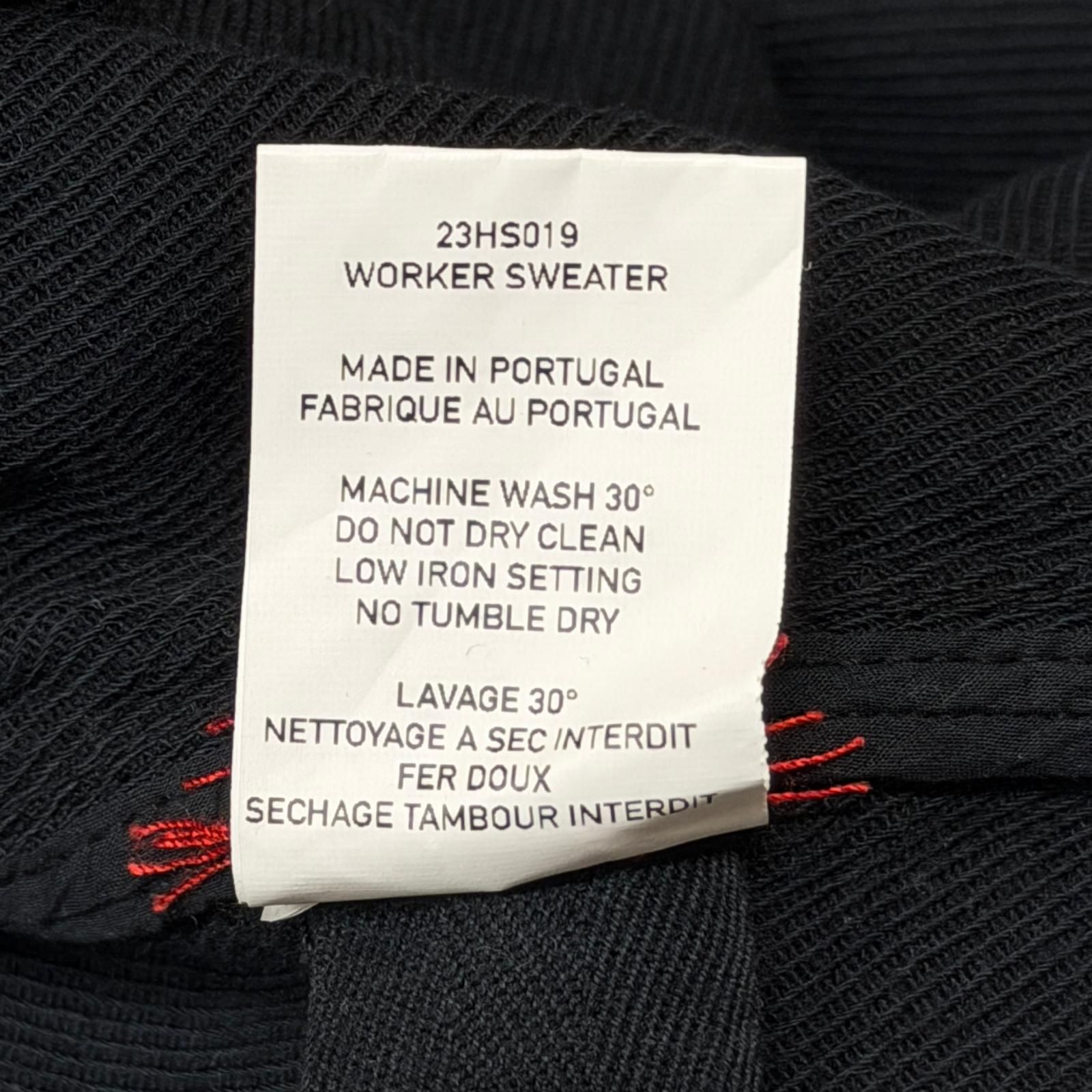 参考上代72600円 CASEY CASEY 23SS WORKER SWEATSHIRT ワーカー