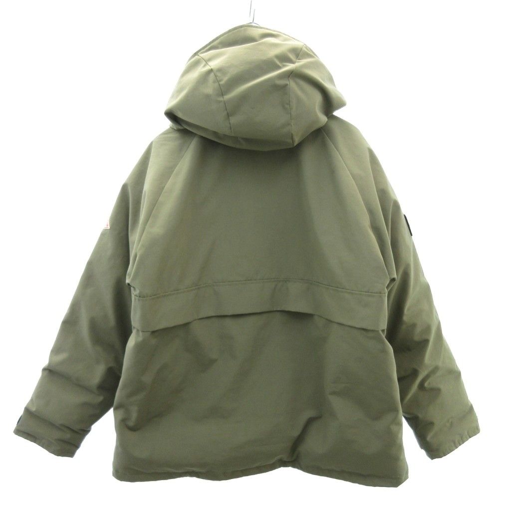 ダントン DANTON ダウンジャケット フーデッド ブルゾン カーキ L FA22