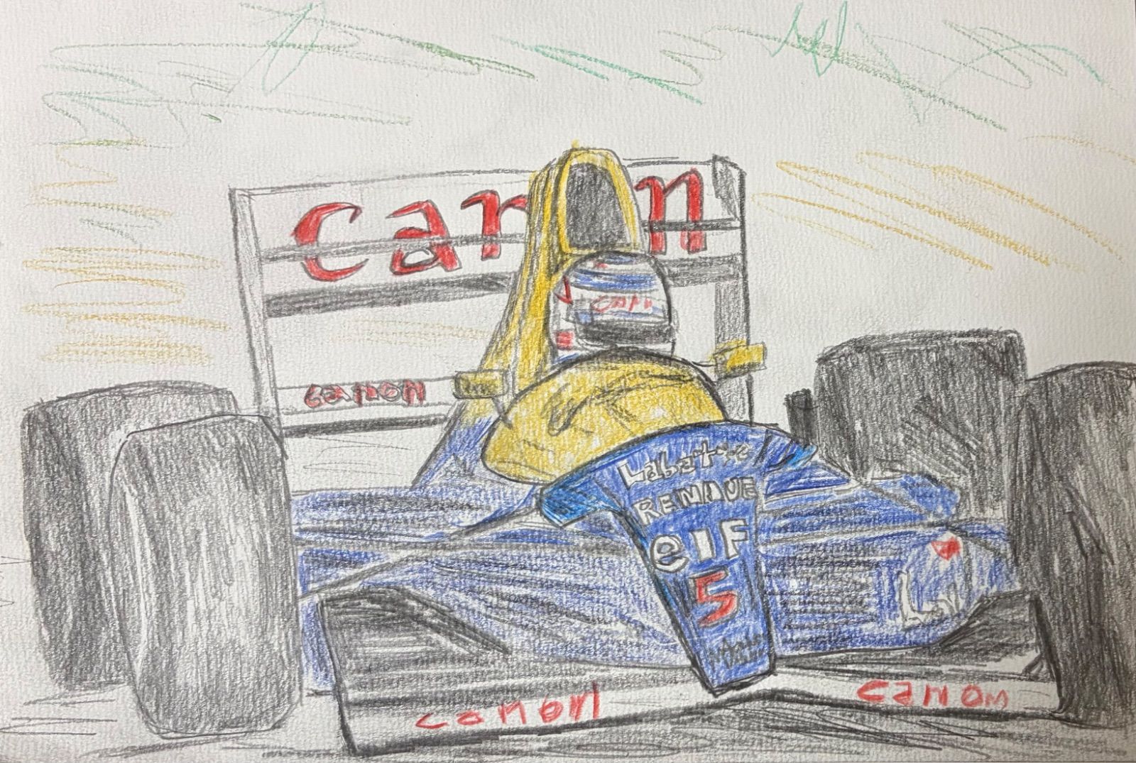 Drawing #019 – Williams Renault FW14B (1992)
