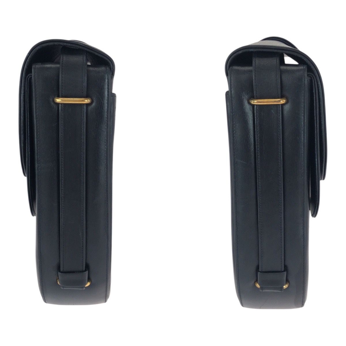 美品 CARTIER カルティエ サファイアライン ブラック 黒 ゴールド金具 レザー ショルダーバッグ ポシェット レディース 505026 【中古】 Cartier（カルティエ） ショルダーバッグ サファイアライン 中古