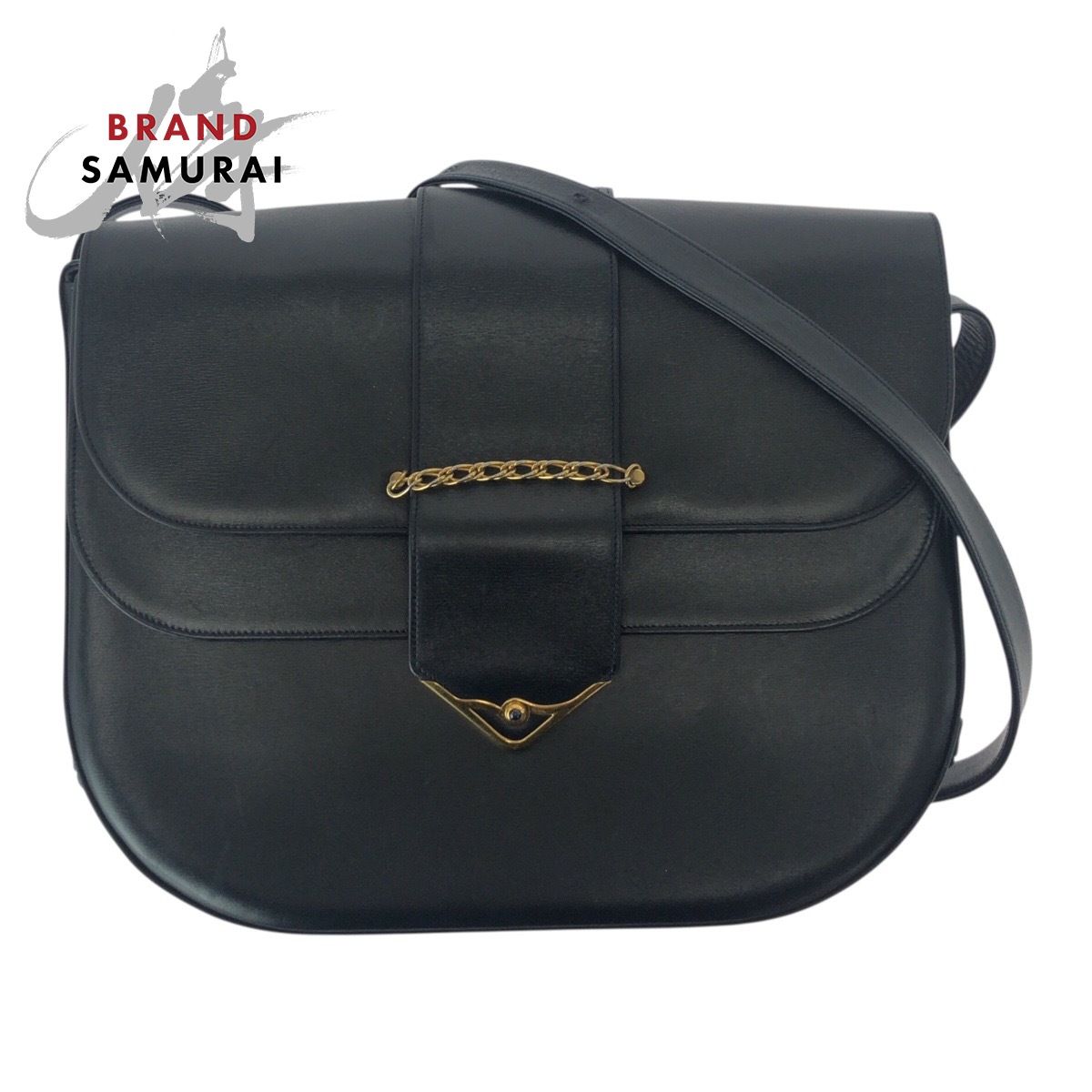 美品 CARTIER カルティエ サファイアライン ブラック 黒 ゴールド金具 
