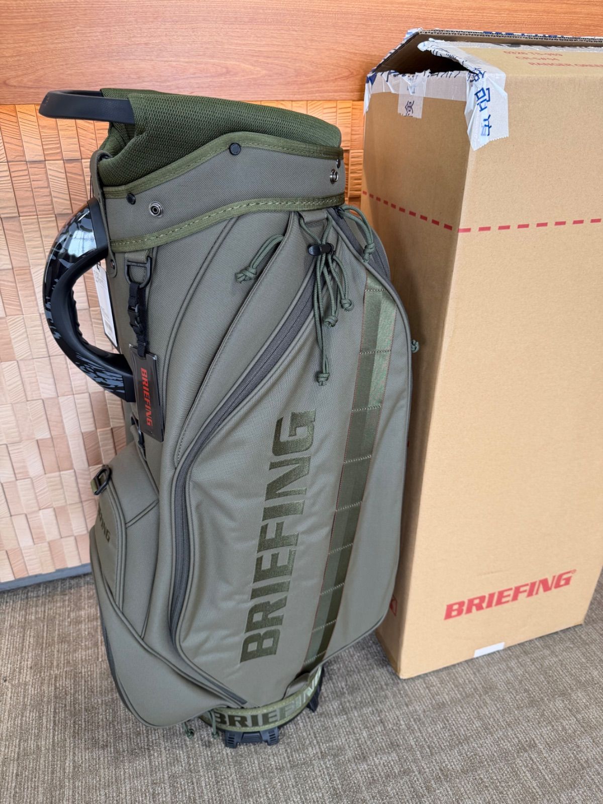 新品・タグ付】BRIEFING GOLF キャディバッグ CR-5 #04 レンジャー