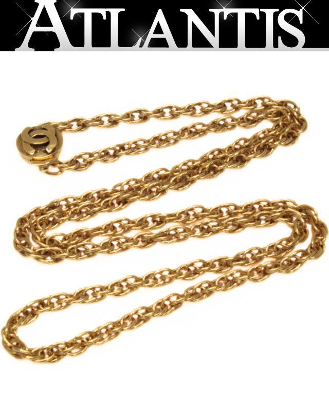 シャネル CHANEL ヴィンテージ ネックレス ココマーク ゴールド