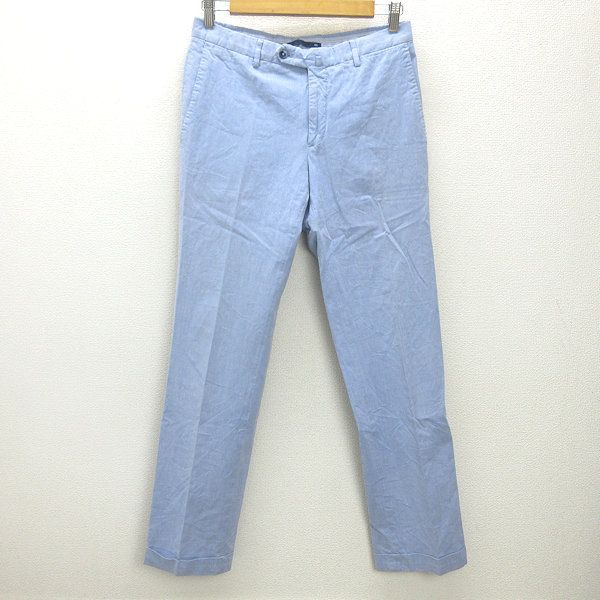 g□インコテックス/INCOTEX コットンカラーパンツ【46】水色/men's/117