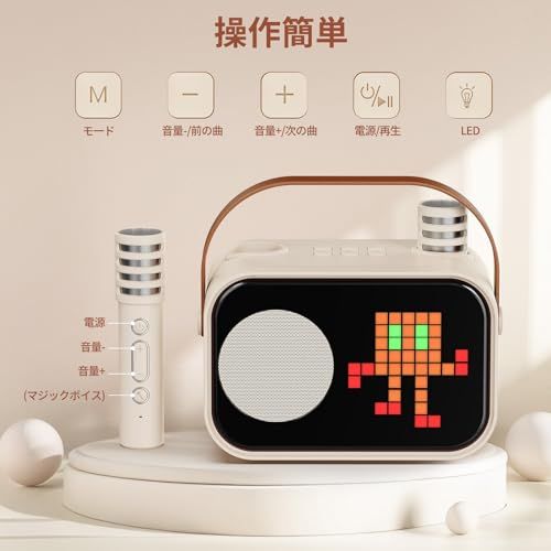 新品】カラオケセット ワイヤレスマイク2本付き スピーカーセット