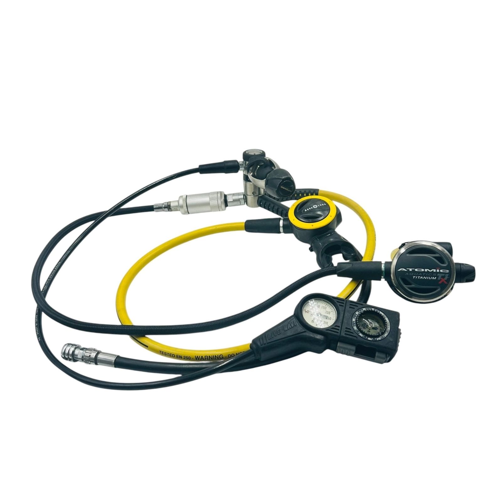 ■AQUA LUNG ATOMIC TITANIUM T1X レギュレーター セット SASゲージ オクトパス ダイビング用 動作確認済2464084,2464084 18,750円
