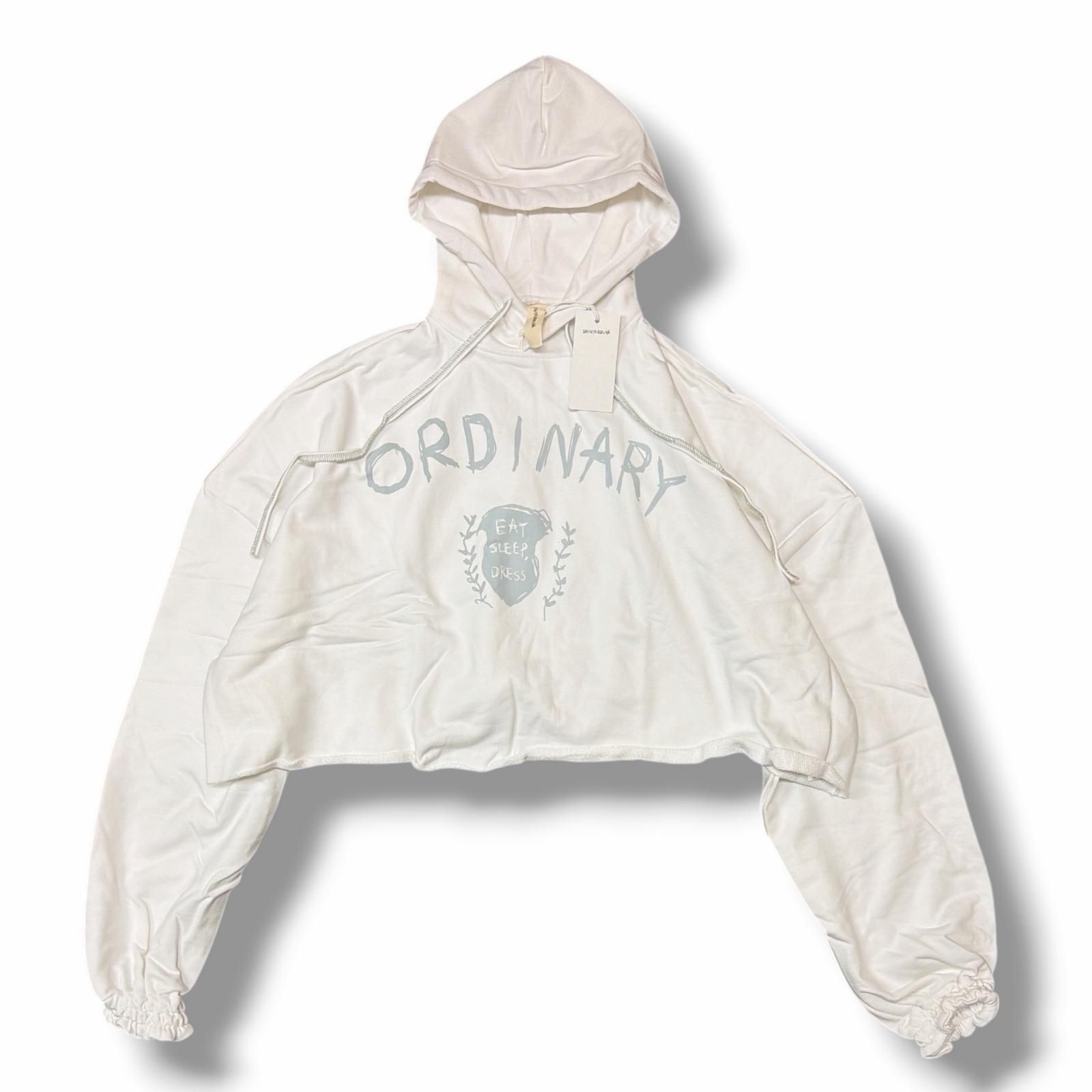 参考上代23100円 未使用 SHINYAKOZUKA  25SS ORDINARY SHORT GIANT HOODIE オーディナリーショートジャイアントフーディー スウェットパーカー 短丈 シンヤコヅカ 2501SK117 ホワイト XL （11470M） 参考上代23100円 未使用 SHINYAKOZUKA 25SS ORDINARY SHORT GIANT