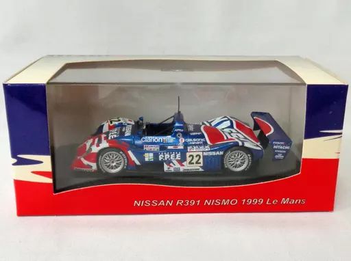 中古】ミニカー 1/43 NISSAN R391 nismo HITACHI #22(ブルー×レッド