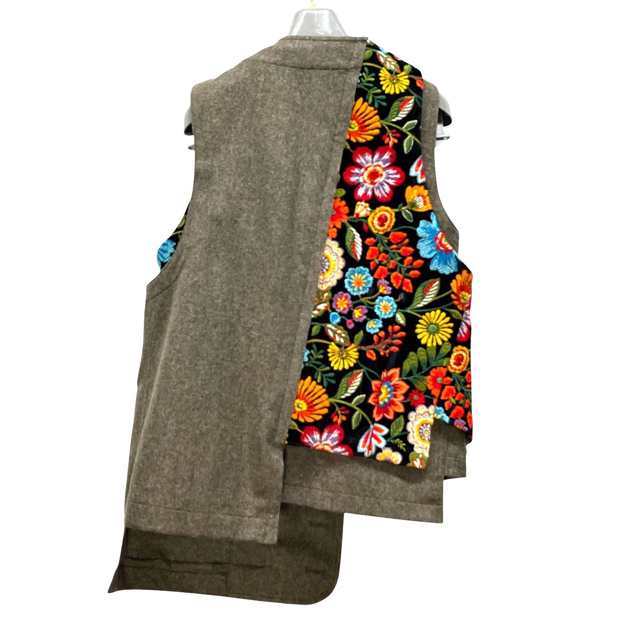 COMME des GARÇONS HOMME 花柄ウールベスト L COMME des GARÇONS HOMME 花柄ウールベスト L