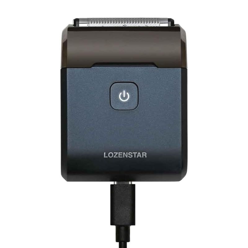【新品】 LOZENSTAR ひげそり 電動シェーバー モバイル 5枚刃 コードレス コンセントも対応 丸洗い可能 Type-C充電 ネイビー SRM-506 1