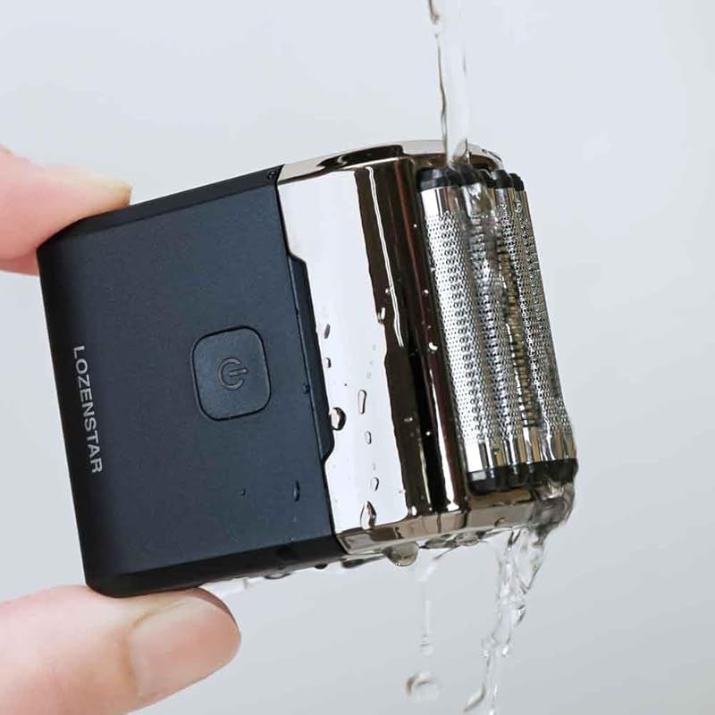 【新品】 LOZENSTAR ひげそり 電動シェーバー モバイル 5枚刃 コードレス コンセントも対応 丸洗い可能 Type-C充電 ネイビー SRM-506 1