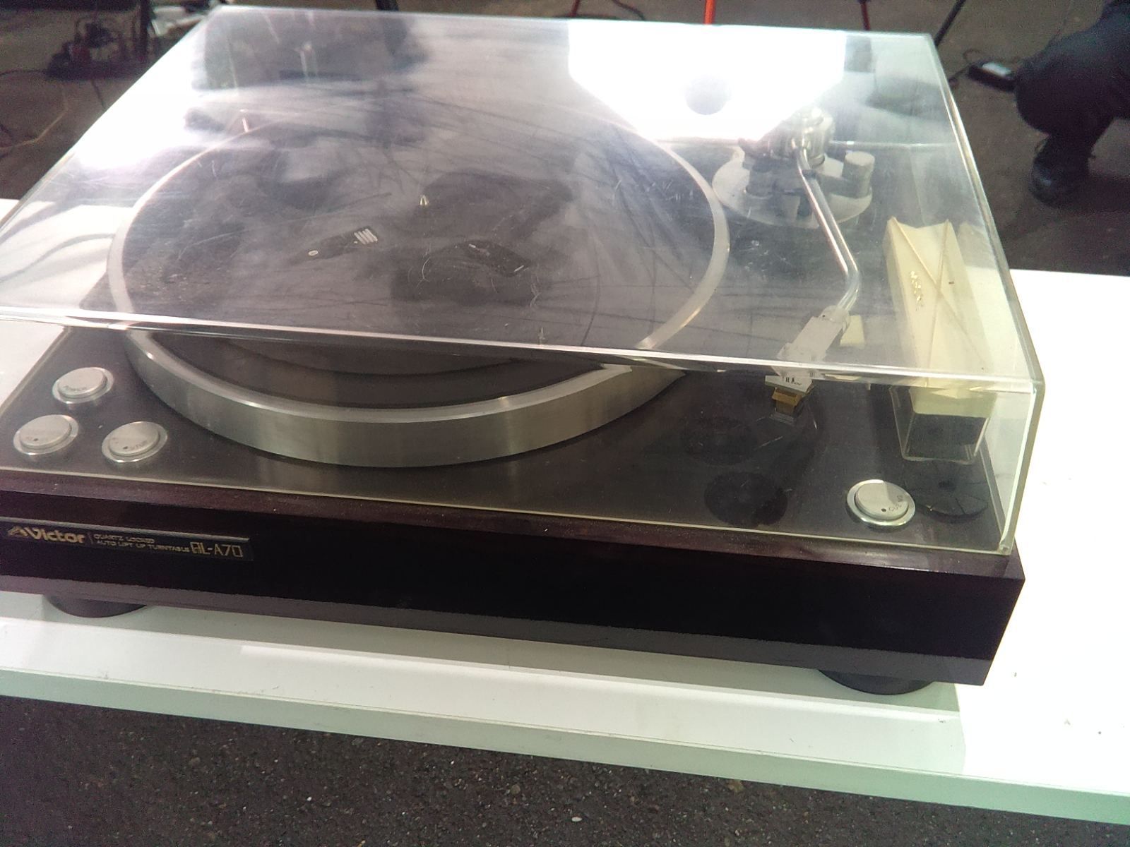 Victor QL-A70 レコードプレーヤー ターンテーブル ダストカバー付 現状渡し Victor QL-A70 レコードプレーヤー ターンテーブル ダストカバー付