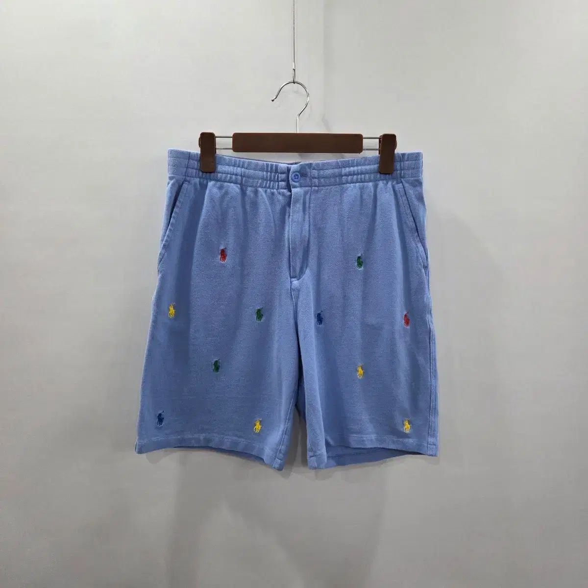 ラルフローレン　マリンデザイン マルチカラーハーフパンツ L ポロラルフローレン BOYS ピケ マルチポニー 刺繍 ハーフパンツ XL/18
