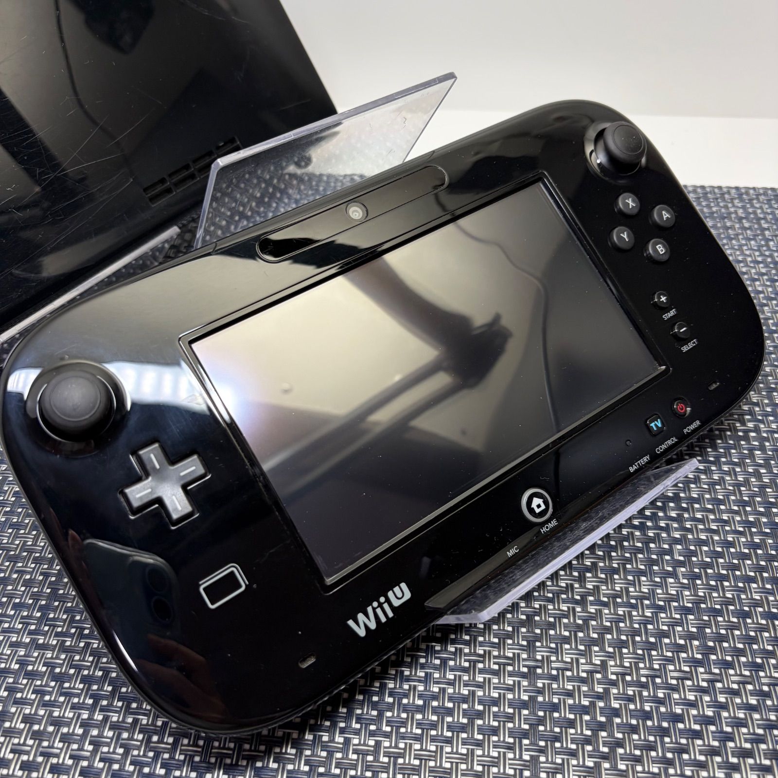 動作確認済】WiiU 本体セット 32GB ブラック 黒色 d - メルカリ