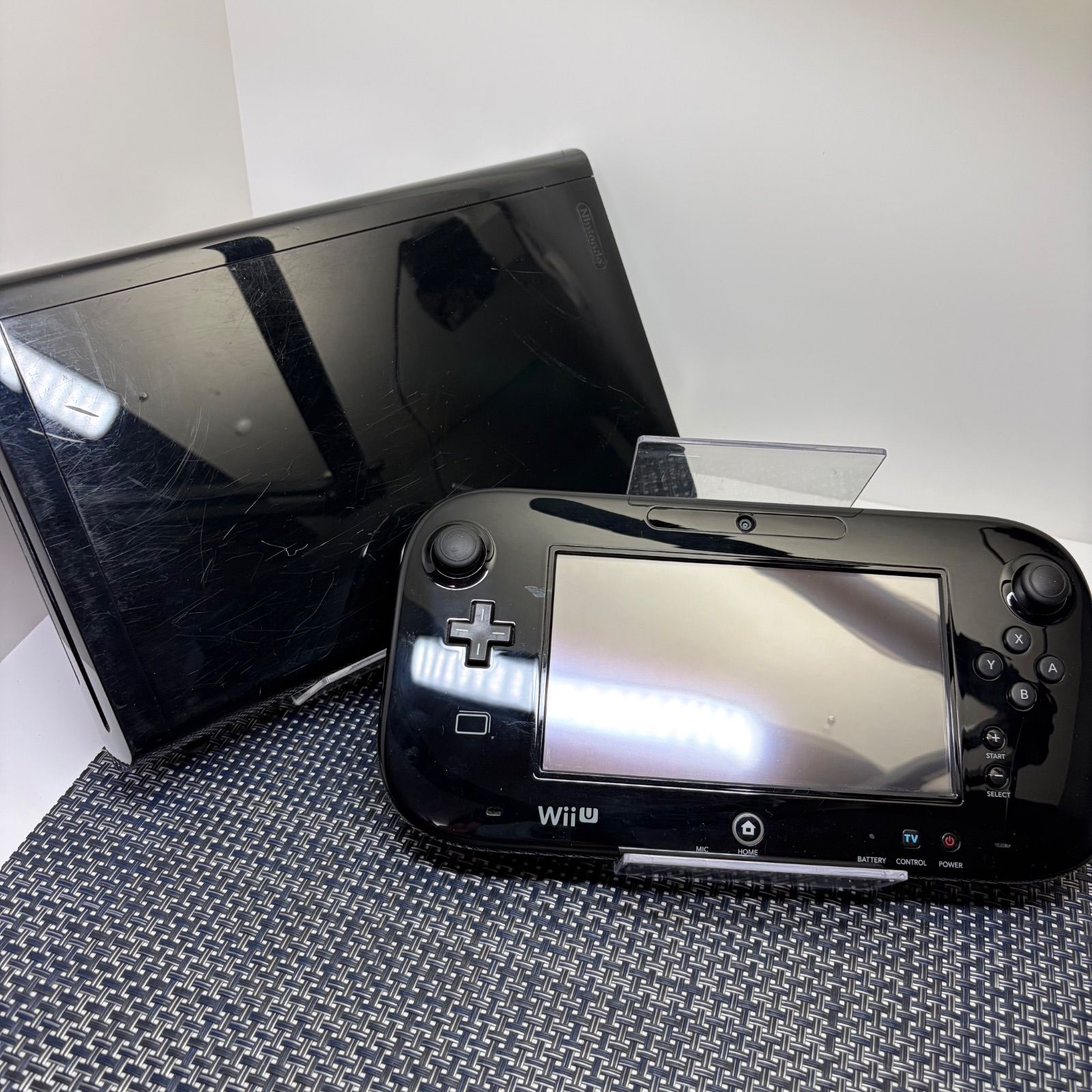 ゲーム機 WiiU 本体　ブラック 32GBモデル　動作正常　 Wii U - 任天堂 wiiu プレミアムセット 黒 32G 正常動作確認済の通販