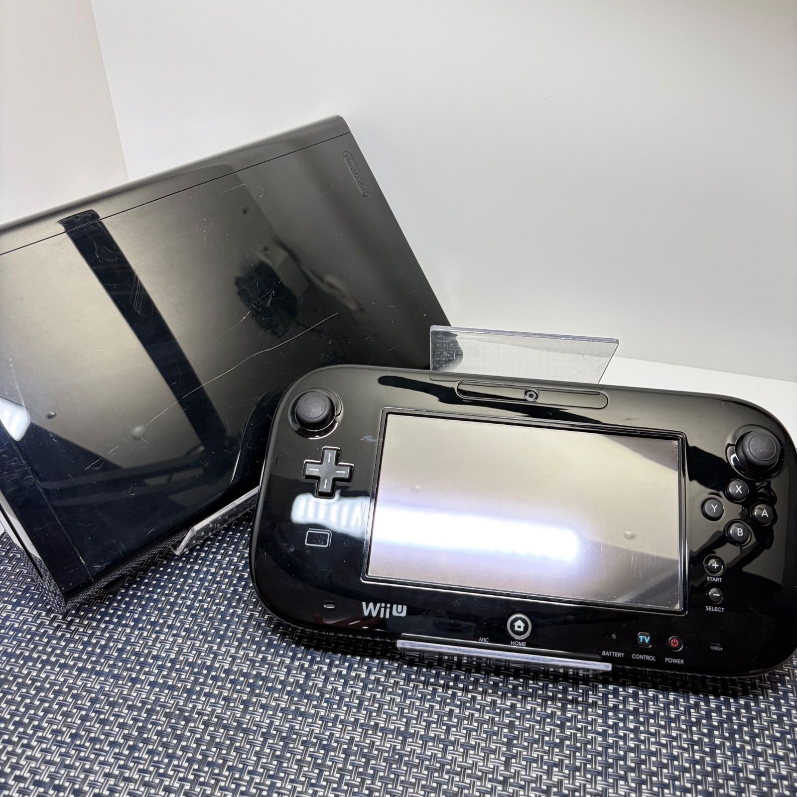 動作確認済】WiiU 本体セット 32GB ブラック 黒色 g - メルカリ