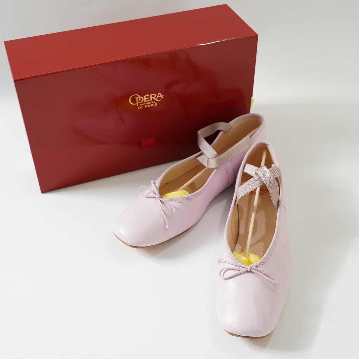 OPERA オペラ IENA イエナ 別注 バレエシューズ CROSANOB フラット レザー ピンク サイズ37 23cm