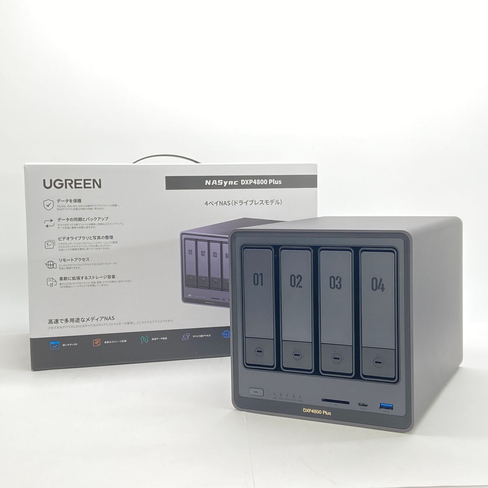 UGREEN NAS DXP4800 PLUS 中古品 - メルカリ