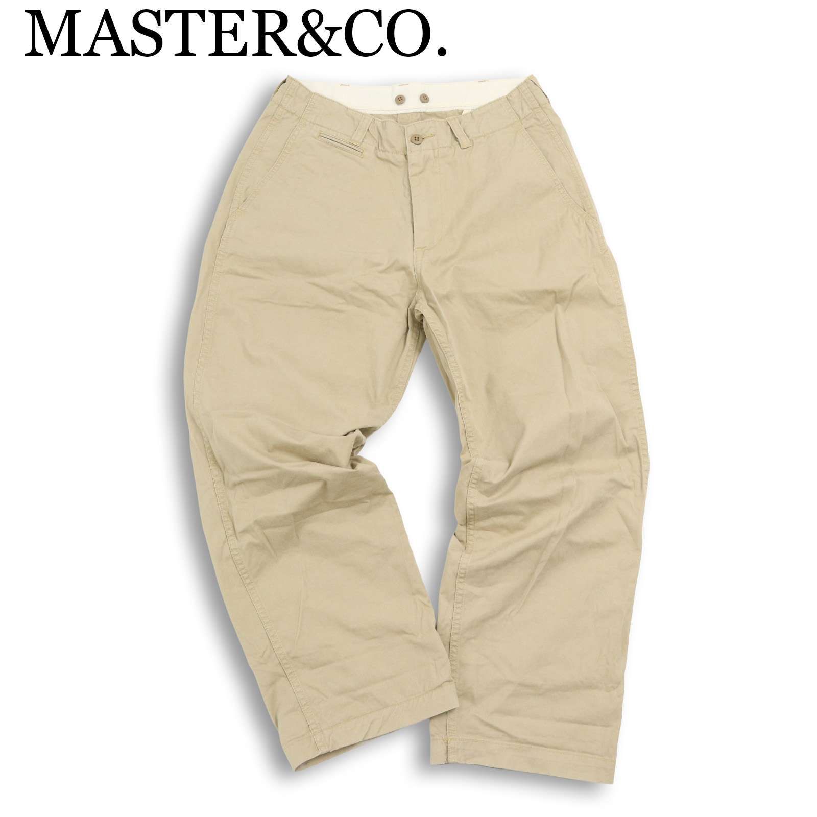 MASTER&CO. マスターアンドコー 通年☆ ワイド ツイル チノ パンツ