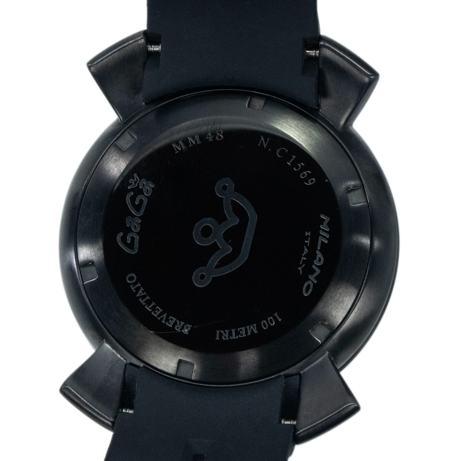 ガガミラノ 稼働品 送料無料 ガガミラノ 腕時計 クォーツ 3針 メンズ クロノ48mm