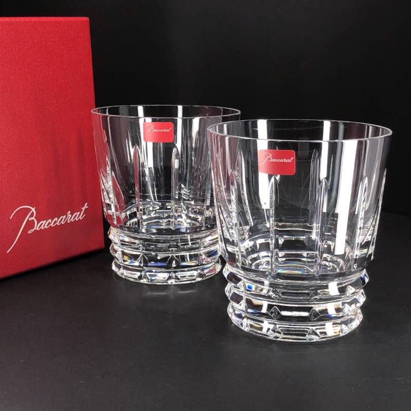 美品・箱付き】Baccarat バカラ／アルルカン ペア タンブラー 