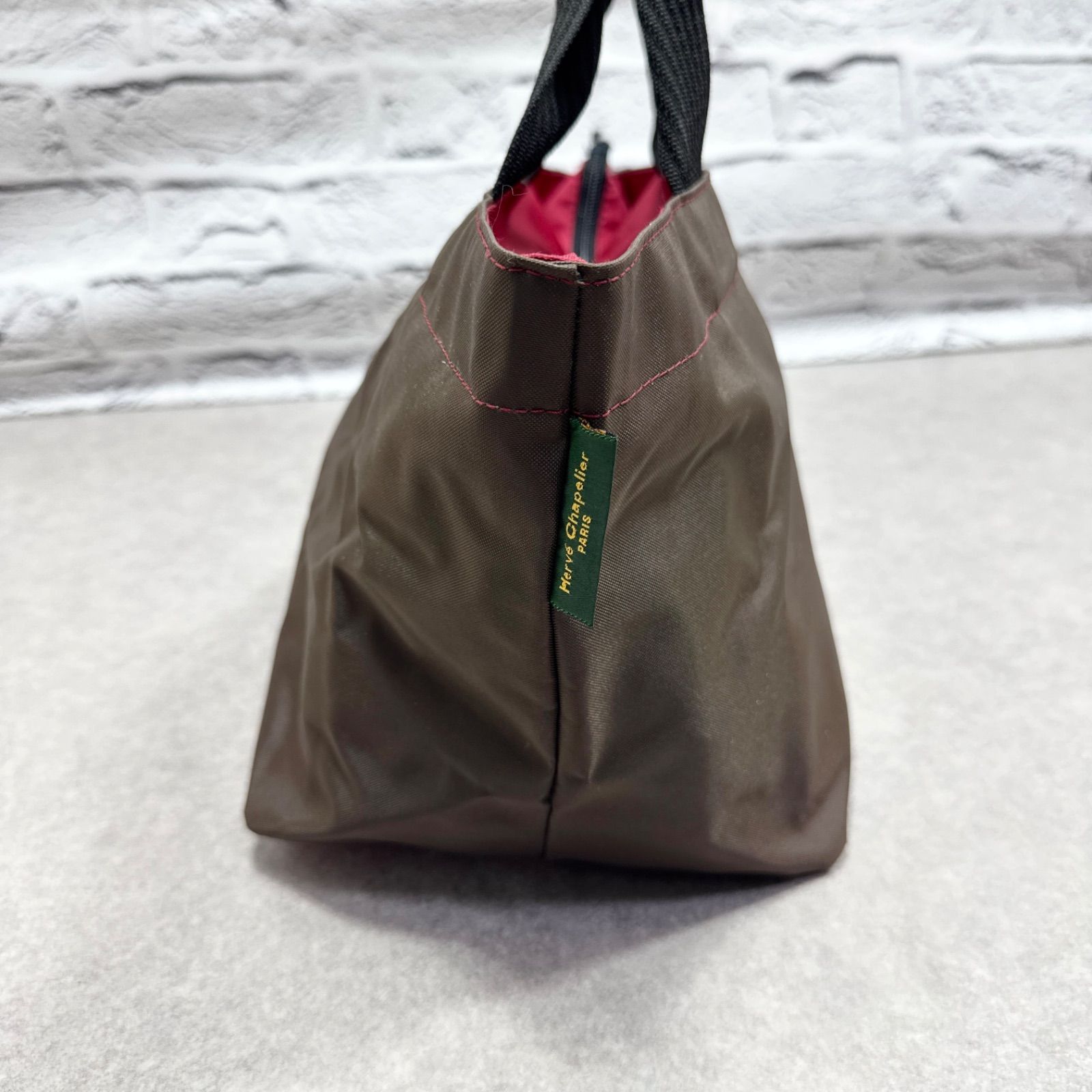 Hervé Chapelier ボストンバッグ ダークグリーン エルベシャプリエ 特大 旅行 ボストンバッグ グリーン ボストン