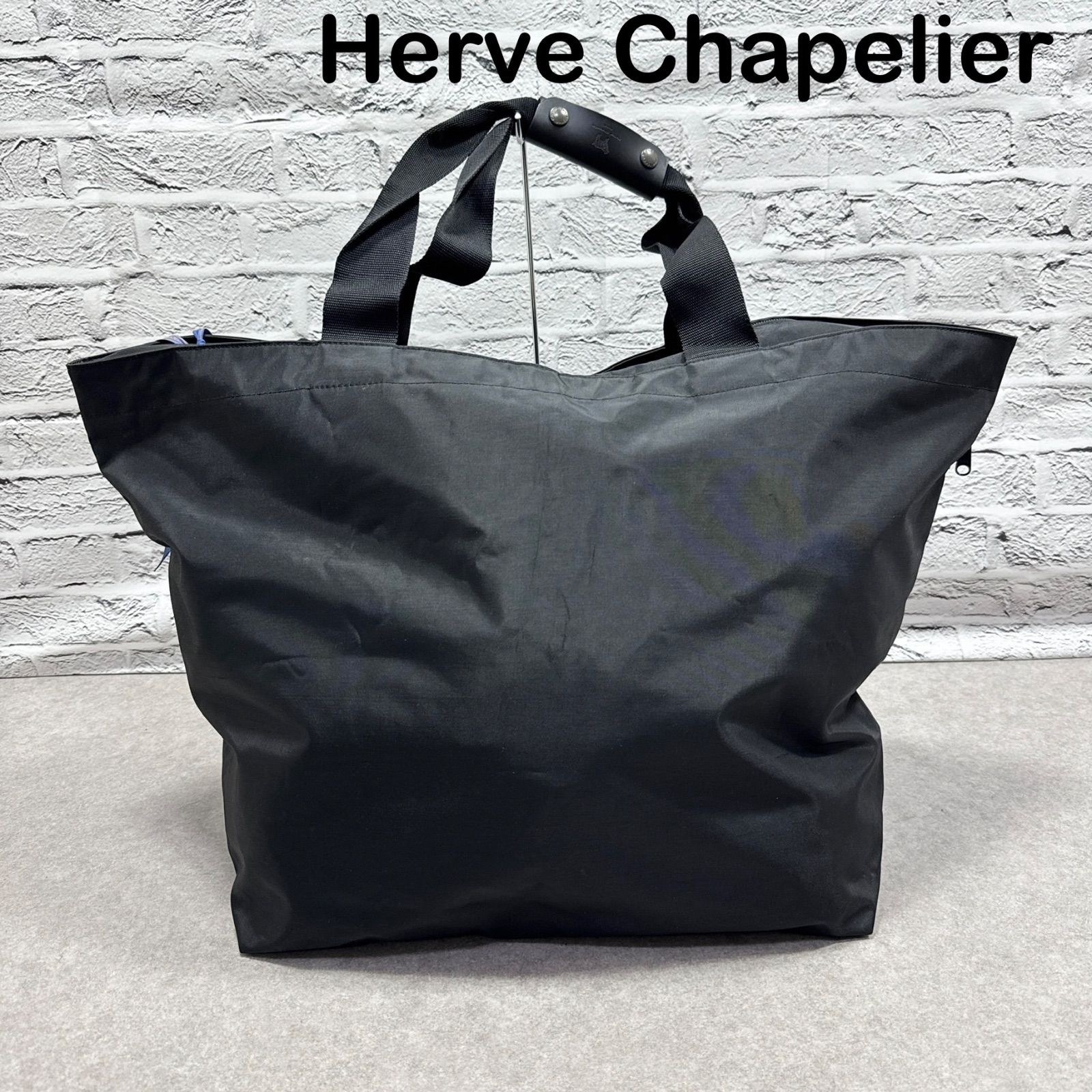Hervé Chapelier 黒 ナイロン トートバッグ 【公式通販】