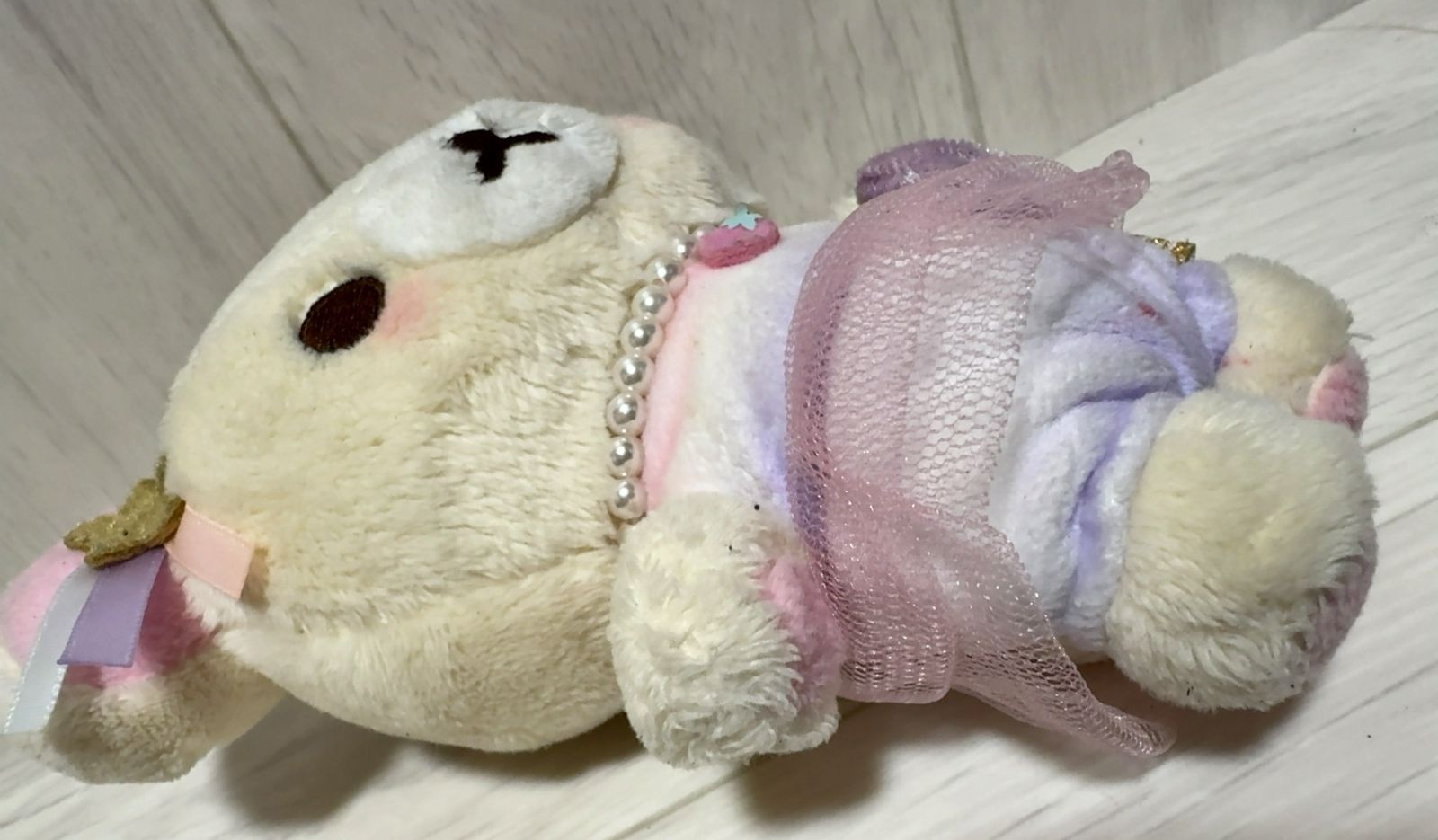 ぬいぐるみ レア コリラックマ ぬいぐるみ パールネックレス付き