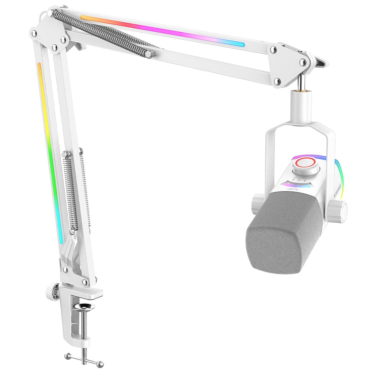 新品 FIFINE USB/XLR接続 ダイナミックマイク ゲーミング 配信用 単一指向性 3-in-1音量調整技術 プラグ&プレイ RGBアーム付き PC PS4 PS5対応 パソコン ゲーム実況 録音用 マイク RGBライト/ヘッドホン端子/ミュート機能
