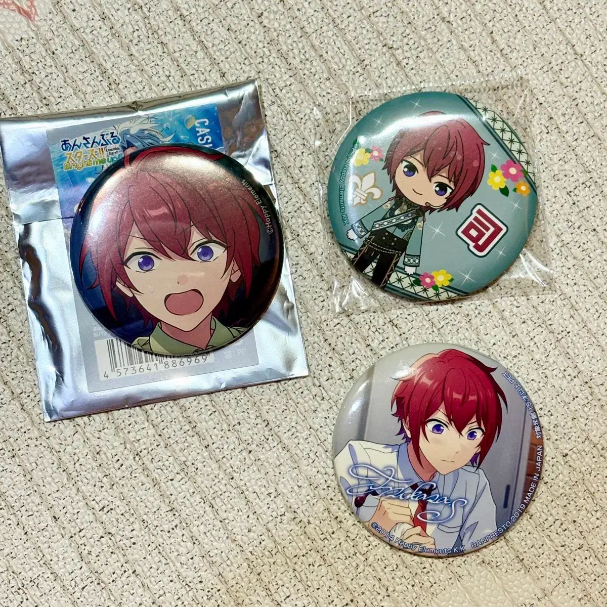あんさんぶるスターズ！ 朱桜 司 イベコレ缶バッジ カジュアル 