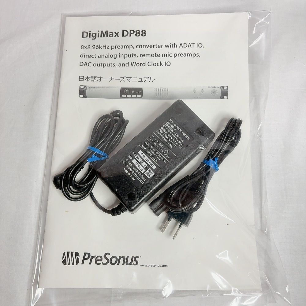 極美品】DIGIMAX DP88 PreSonus マイクプリアンプ ADAT拡張 8ch入力 高