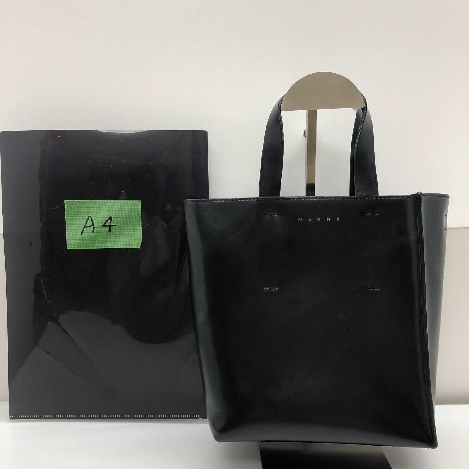 保存袋付き】MARNI マルニ ハンドバッグ ショルダーバッグ ブラック 