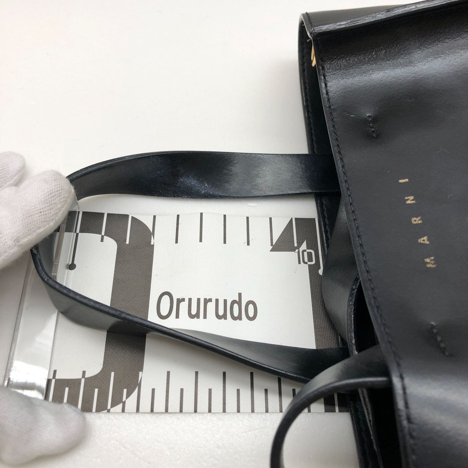 保存袋付き】MARNI マルニ ハンドバッグ ショルダーバッグ ブラック 