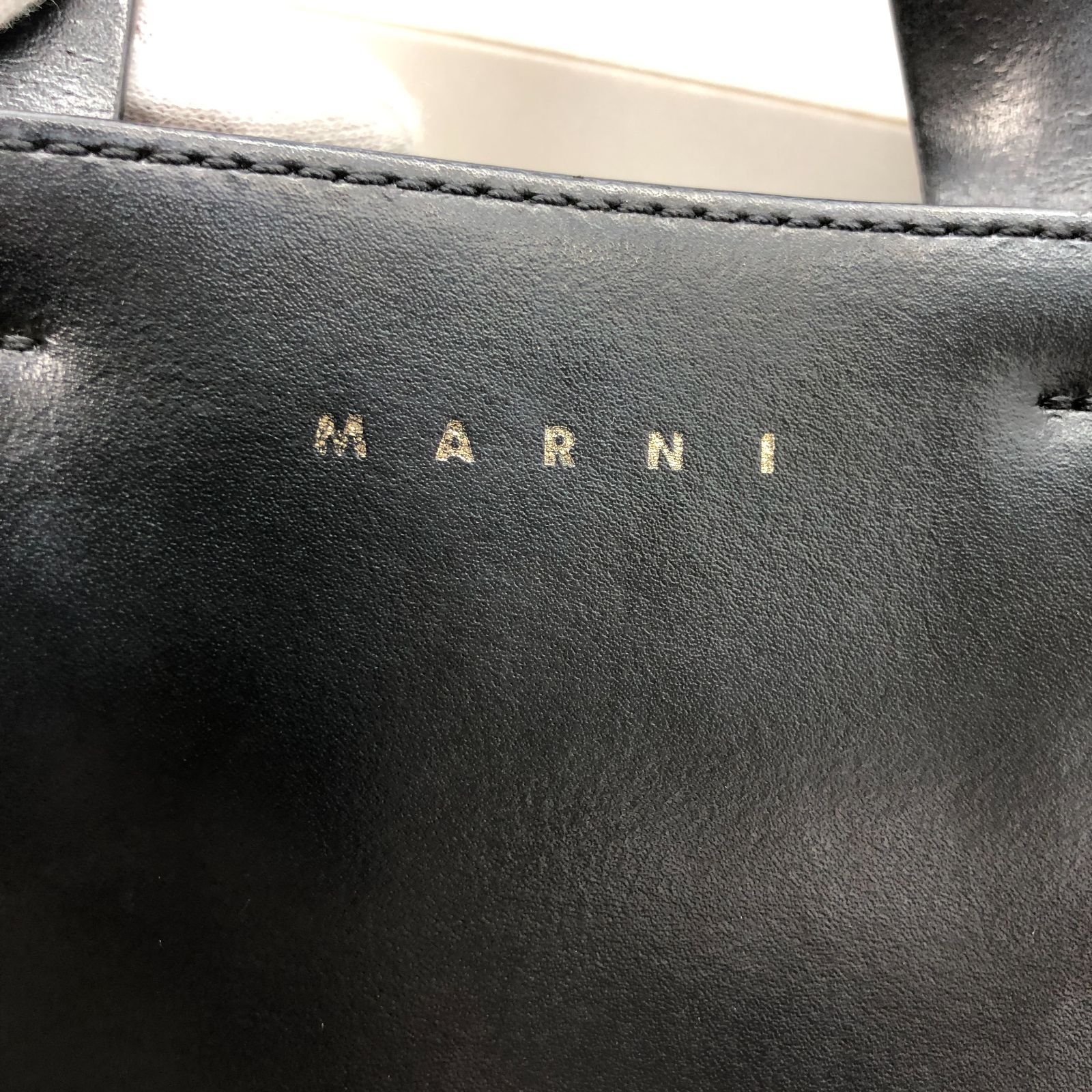 保存袋付き】MARNI マルニ ハンドバッグ ショルダーバッグ ブラック 