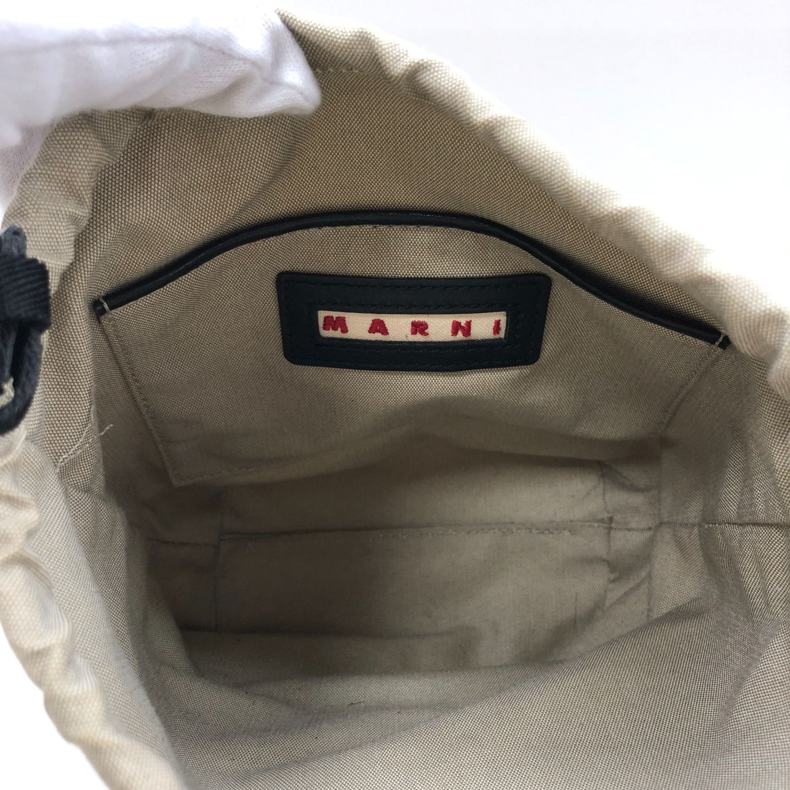 保存袋付き】MARNI マルニ ハンドバッグ ショルダーバッグ ブラック 