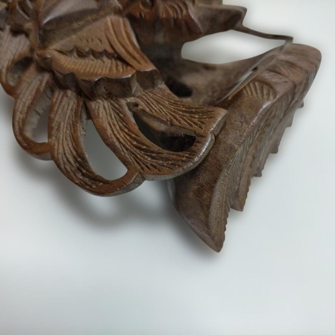 アジアン雑貨 木彫り ガルーダ像 木製彫刻 置物 バリ島民芸品 オブジェ