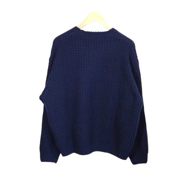 SUPREME 25aw SMALL BOX WAFFLE SWEATER NAVY サイズL シュプリーム