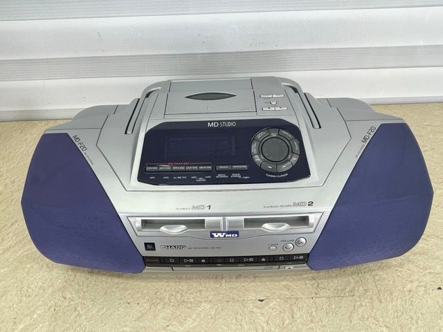 CDMDラジカセ 【中古】 難ありCD MD ラジオ OK SHARP MD-F20 MD/CD 
