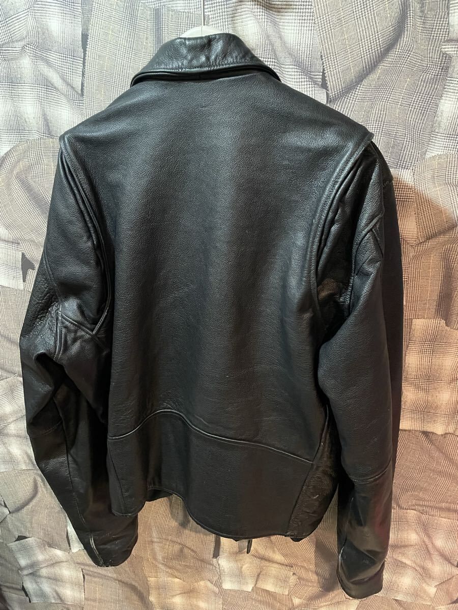福岡出品 BURK'S BAY 古着 レザージャケット バークスベイ レザー