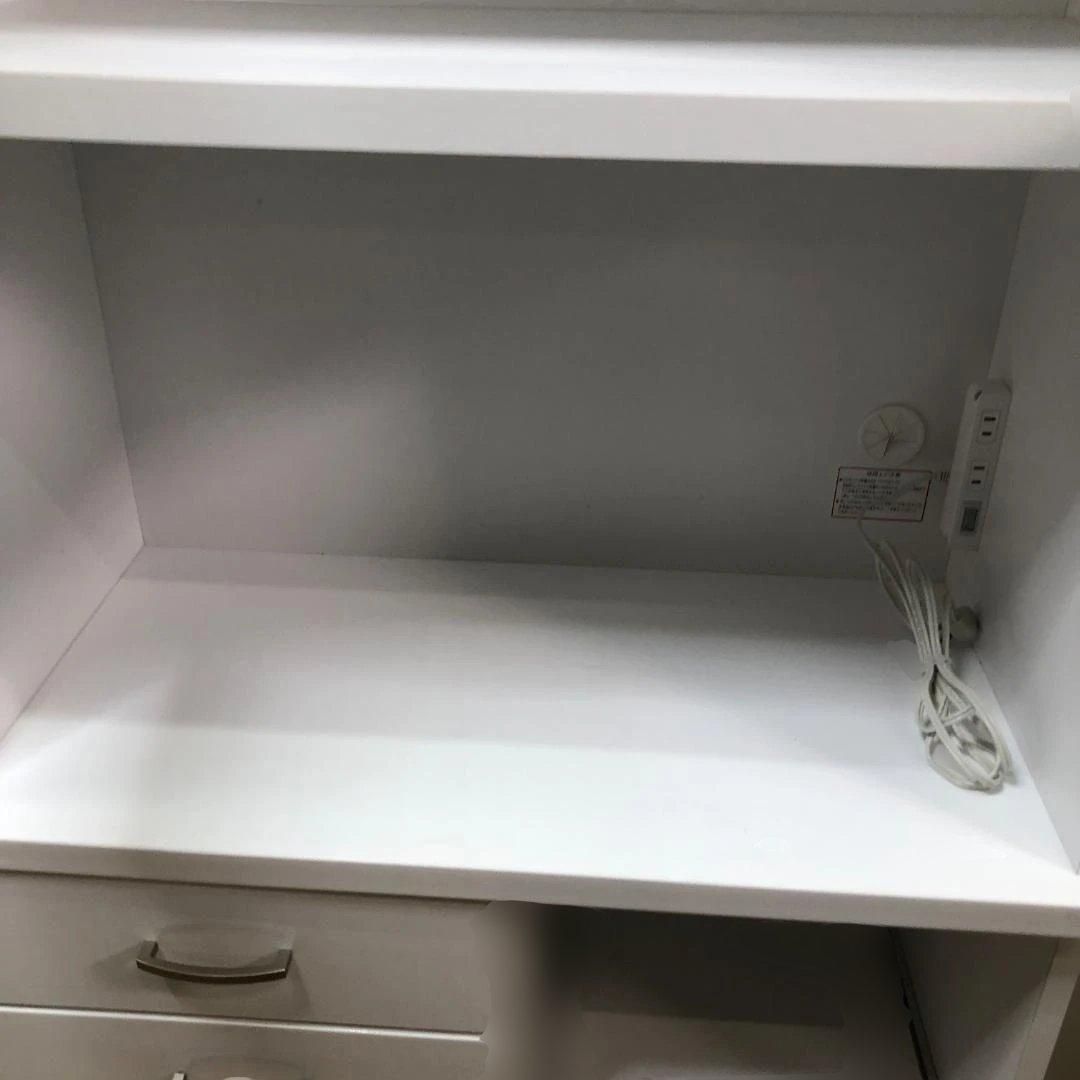 ニトリ COPAIN コパン 80KB WH 幅80cm 奥行40cm 高さ181cm 食器棚 キッチンボード ガラス扉 スライド棚 引き出し 収納　【糸島市内 送料無料】260207-8 ニトリ COPAIN コパン 80KB WH 幅80cm 奥行40cm 高さ181cm 食器棚