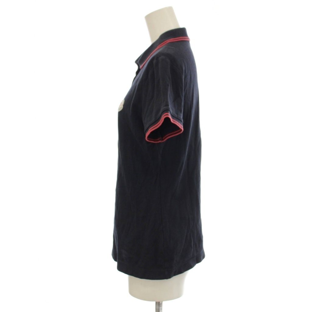 Moncler ネイビー ポロシャツ 中古・古着通販】MONCLER (モンクレール) ポロシャツ ネイビー サイズ