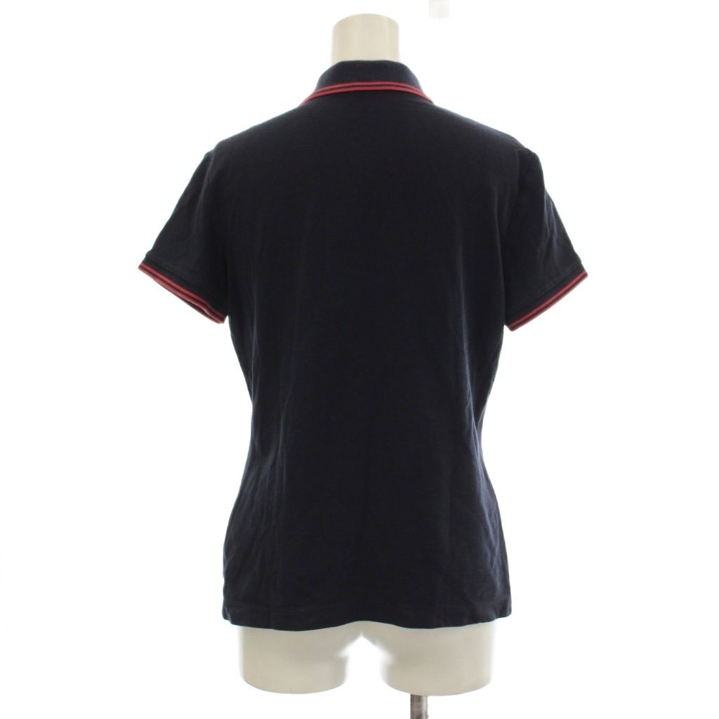 モンクレール MONCLER ポロシャツ M 紺 ネイビー ポロカラー 半袖 ロゴ