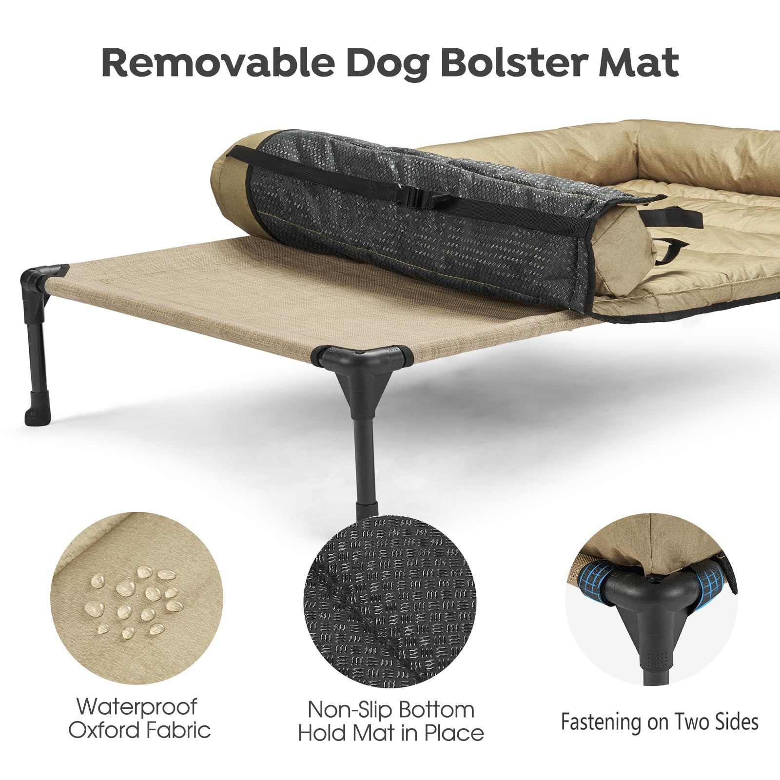 Veehoo犬 ベッドペットベッド大型犬 ベッド高架犬用ベッドドッグコット
