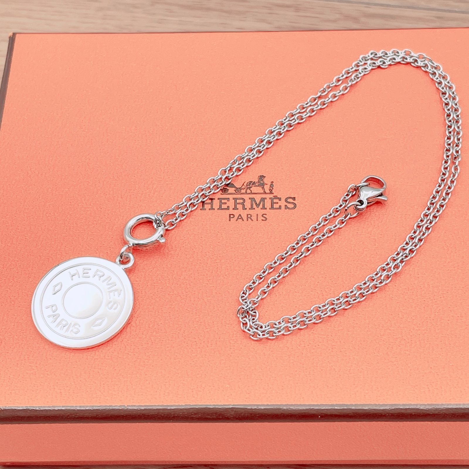 ◇エルメス◇ 新品仕上済 HERMES セリエ ペンダント ネックレス 大 