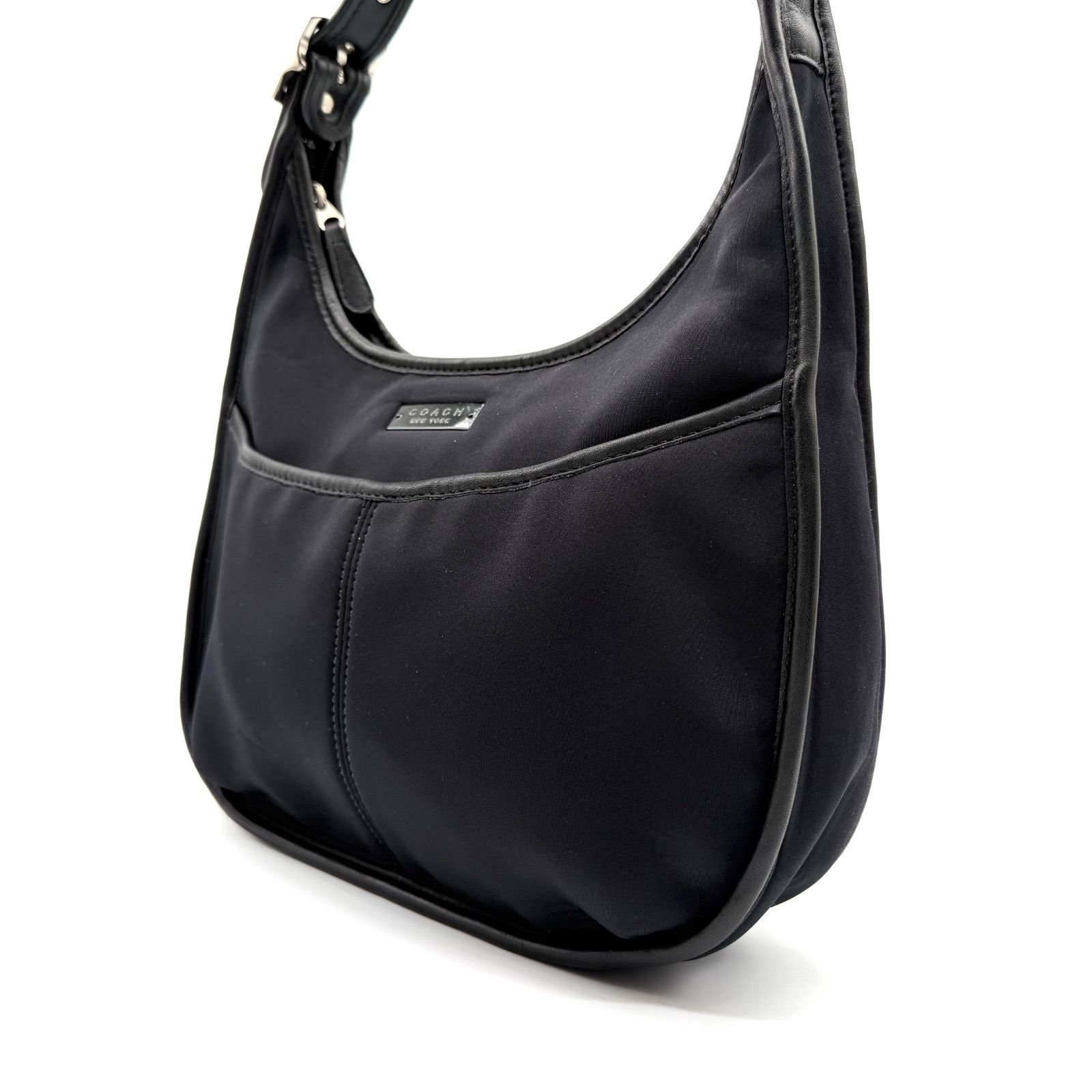 良品】COACH y2k black nylon leather ergo oneshoulderbag コーチ 