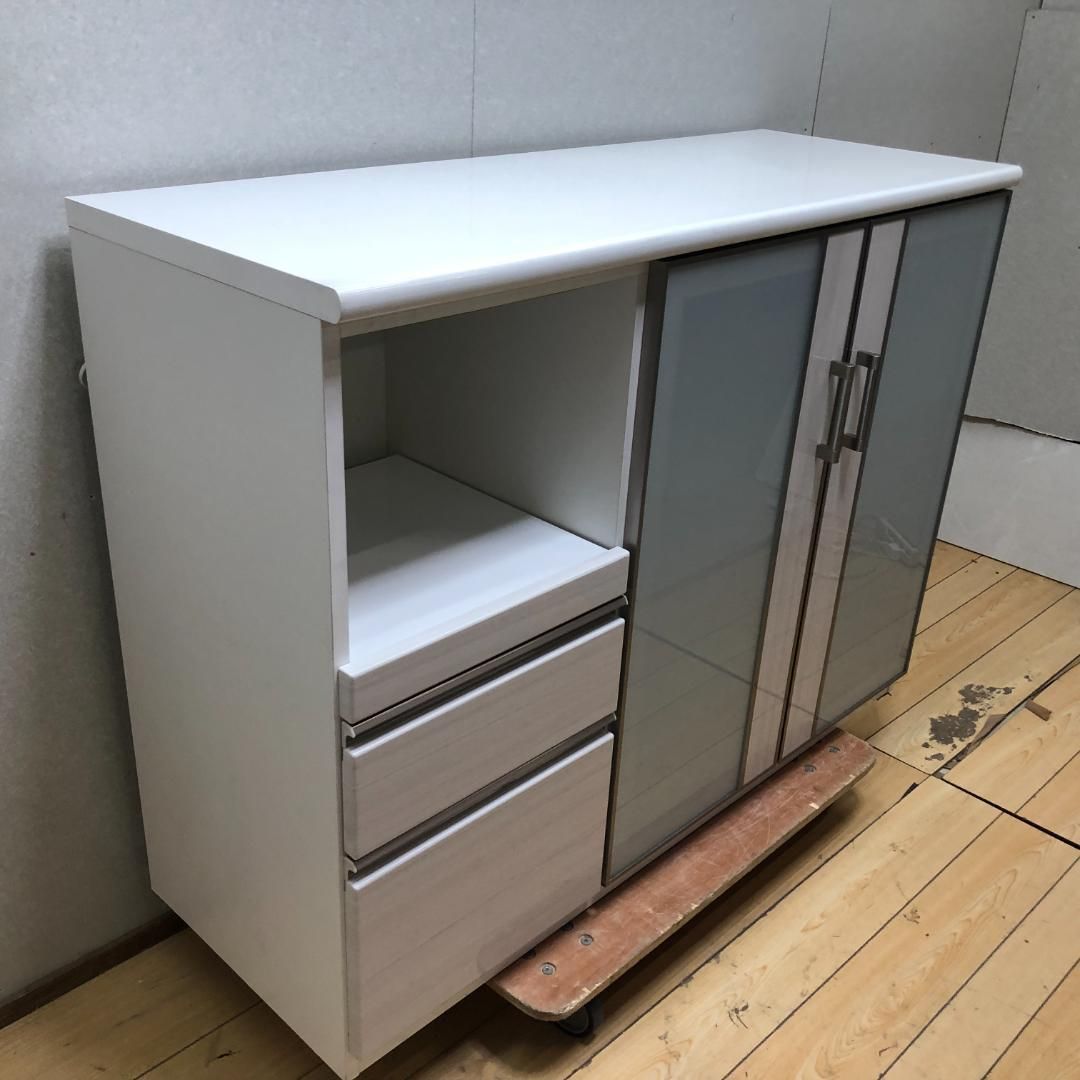 最終値下げ！★美品★ ニトリ　食器棚　ポスティア　2019年購入 ｶｳﾝﾀｰ Nﾎﾟｽﾃｨｱ 90 BK | ニトリネット【公式】 家具・インテリア通販