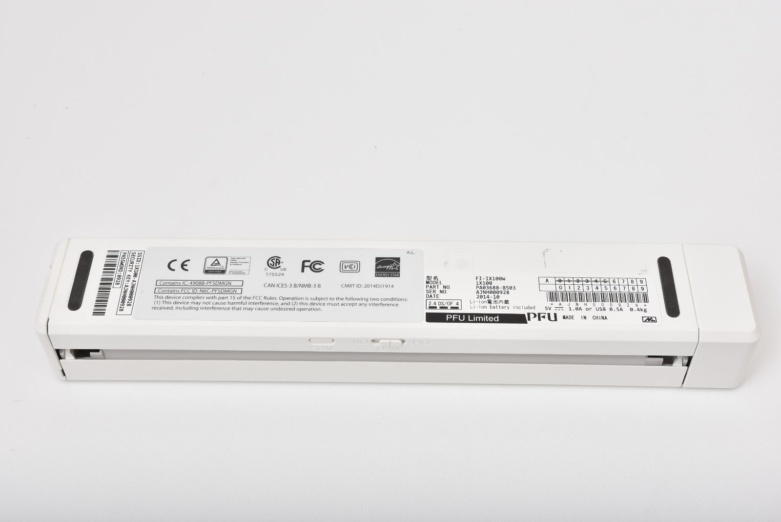 動作保証有】富士通ScanSnap iX100W (ホワイト) - メルカリ