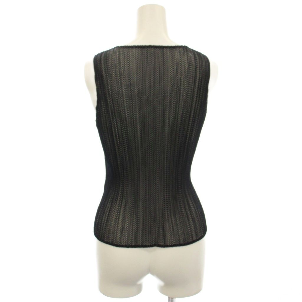 PLEATS PLEASE カットソー　ノースリーブ プリーツプリーズ PLEATS PLEASE イッセイミヤケ メッシュ