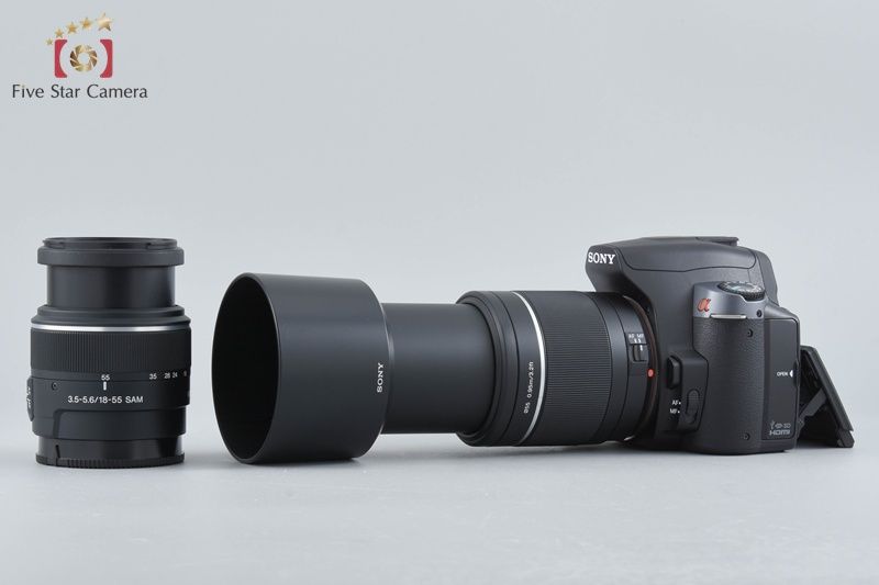 中古】SONY ソニー α380 DSLR-A380Y ダブルズームレンズキット