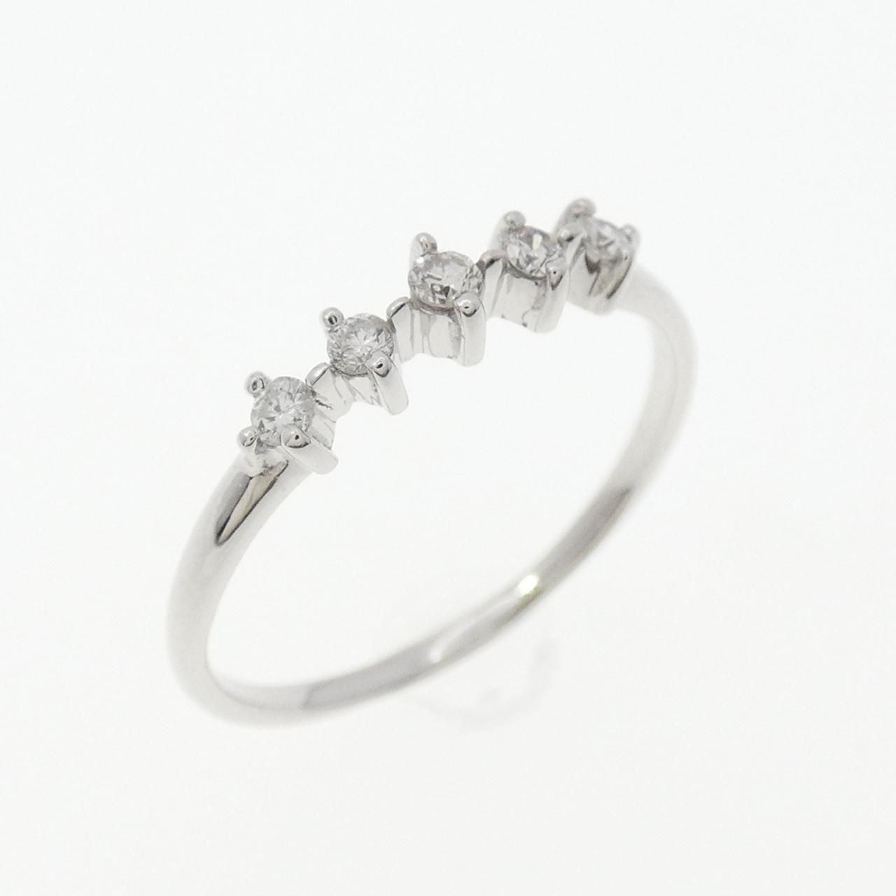 K18WG ダイヤモンド ピンキーリング 0.07CT - メルカリ